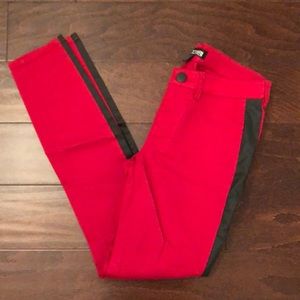 Omens skinny red pants